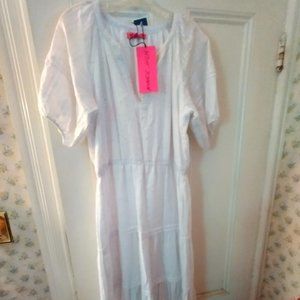 NWT Betsey Johnson Snow White Ruffled Much Detail  Dress Sz L